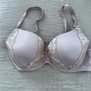 Soma Lace Accent Bra in Soft Pink and Cream